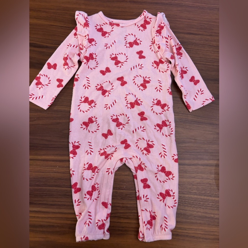 Minnie Mouse 18month romper. Buttons at bottom